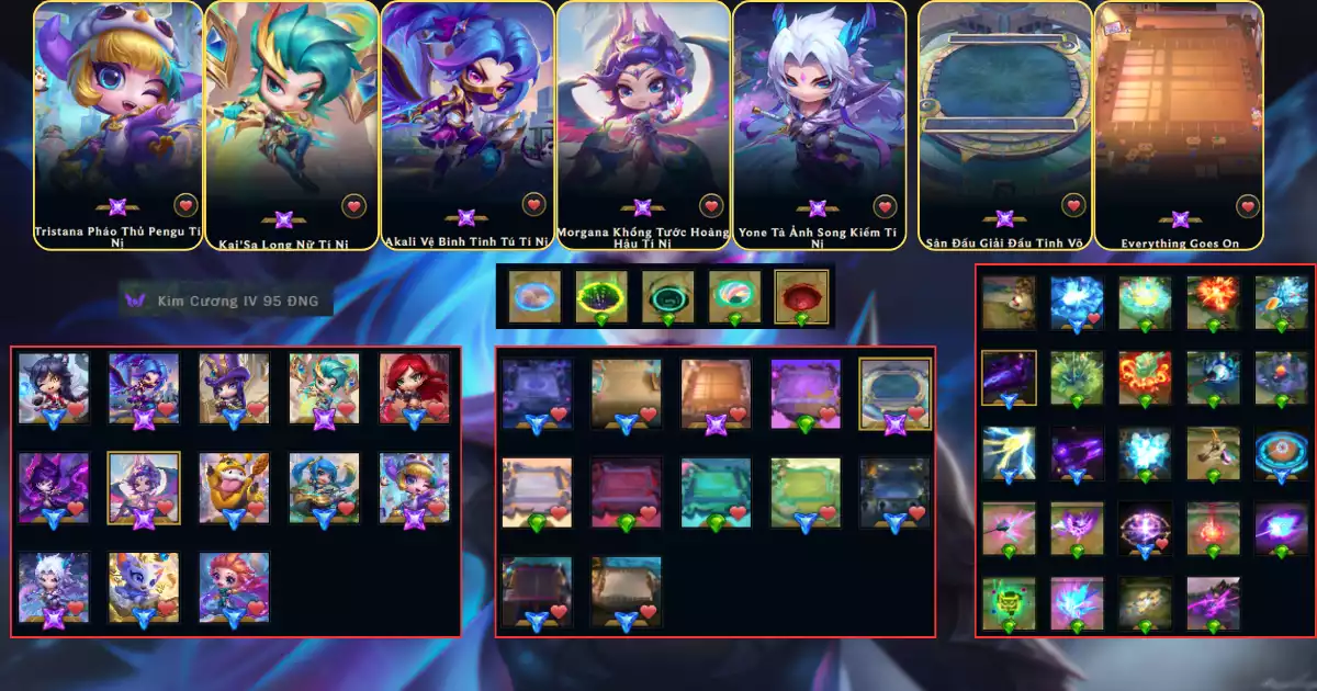 5 pet tím + 2 sân Tím Vip